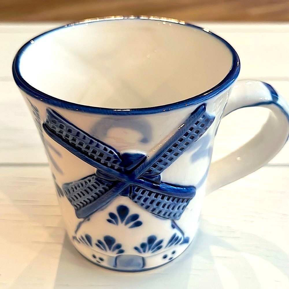 Delft Porcelain Windmill Mug